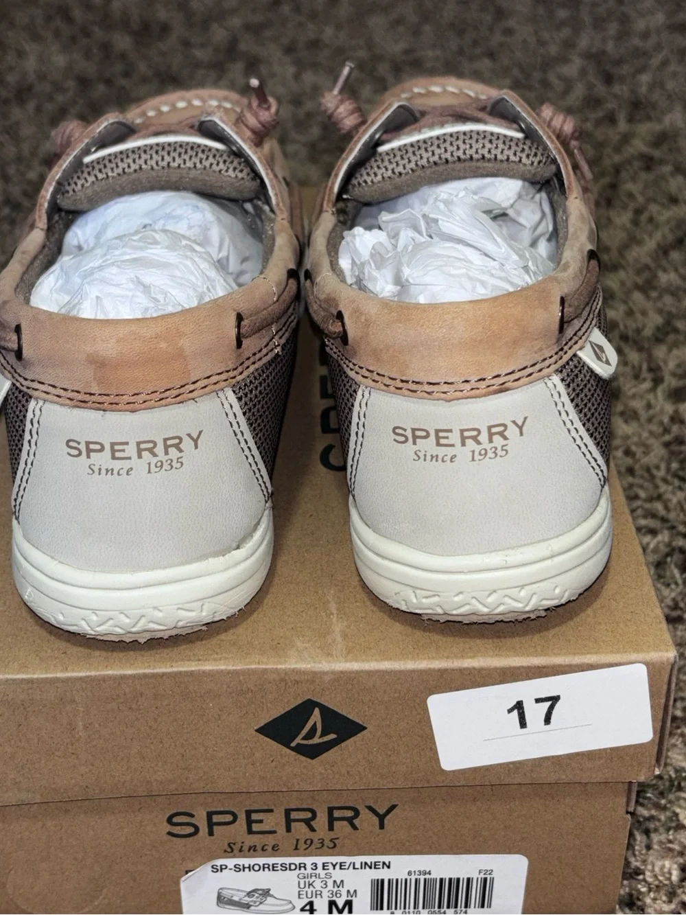 Sperry kids boat